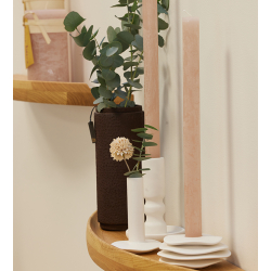 Madrid cylinder vase. Zero Waste, Black