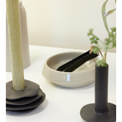 Ania keramik bakke glossy finish, Sand