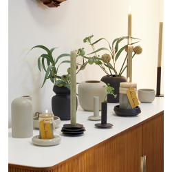 Ania organic votive/candle holder, Light brown mist