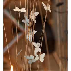 Butterfly decoration, Black/Off White