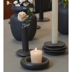 ANIA vase, sand finish, Sort