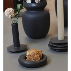 ANIA vase, sand finish, Sort