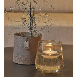 Valencia drop vase, Sort