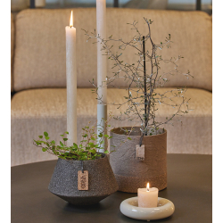 Ania ring votive holder, Glossy sand