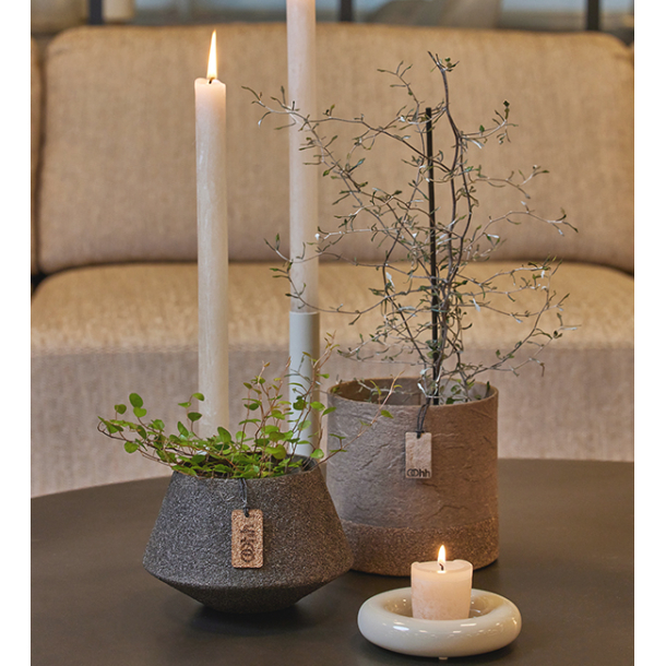 Wood'z Edge pot, Taupe