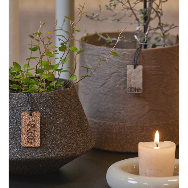 Wood'z Edge pot, Taupe