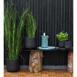 Set of 2 outdoor XL pots - All Nature, black