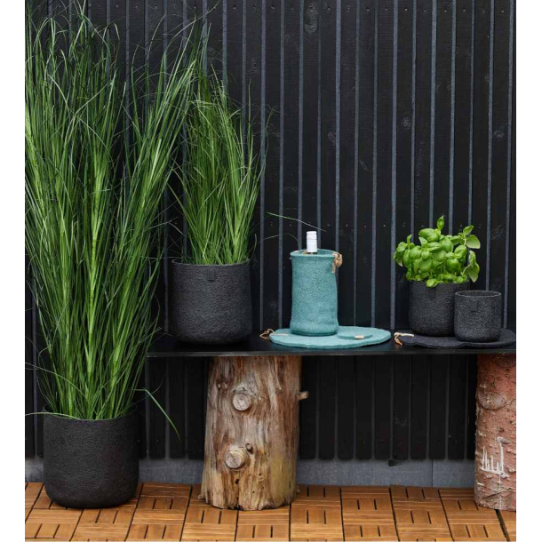Set of 2 outdoor XL pots - All Nature, black