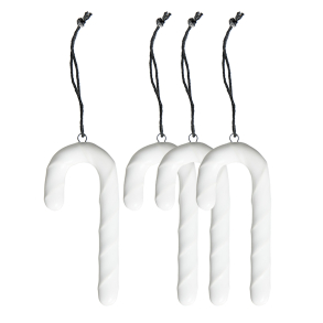 s/4 OOhh candy canes, glossy white 