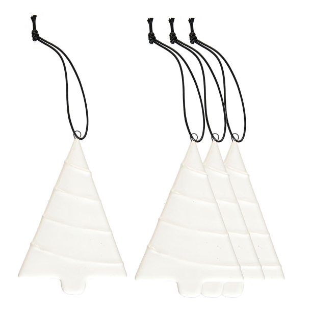 S/4 OOhhx xmas trees, Glossy White