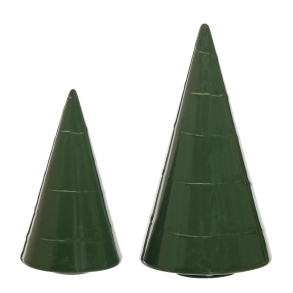 S/2 OOhhx trees, Glossy Hunting Green