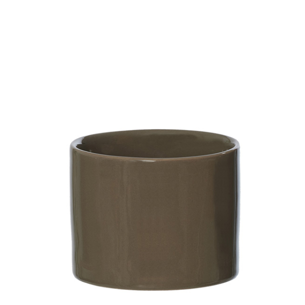 OOhh Mug &amp; Pot, Glossy Taupe
