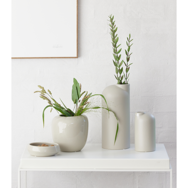 Anna keramik vase hj med sand finish, Sand