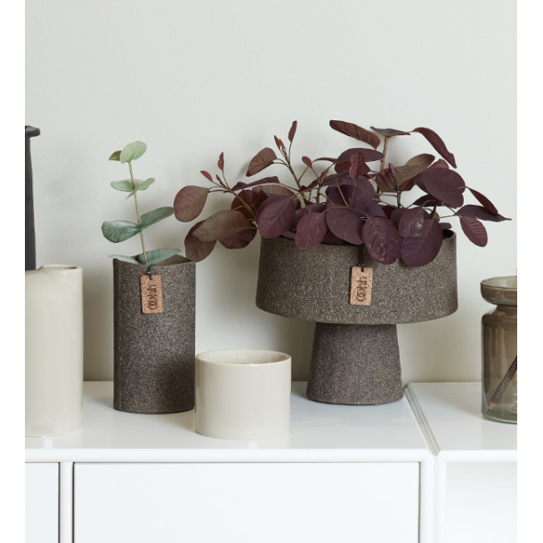 WOODz Drape vase, Mocha Mousse