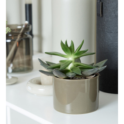 OOhh Mug &amp; Pot, Glossy Taupe