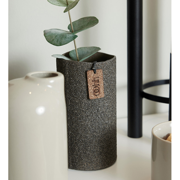 WOODz Drape vase, Mocha Mousse