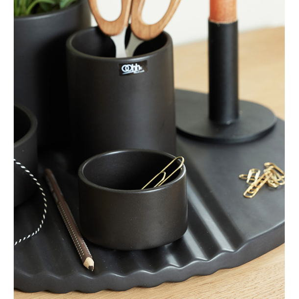 Wave salt &amp; peber mini skl, Karamel mat