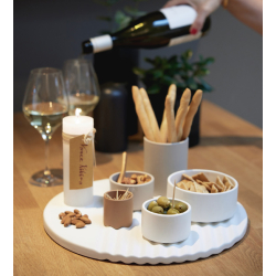 Wave salt &amp; peber mini skl, Sort mat