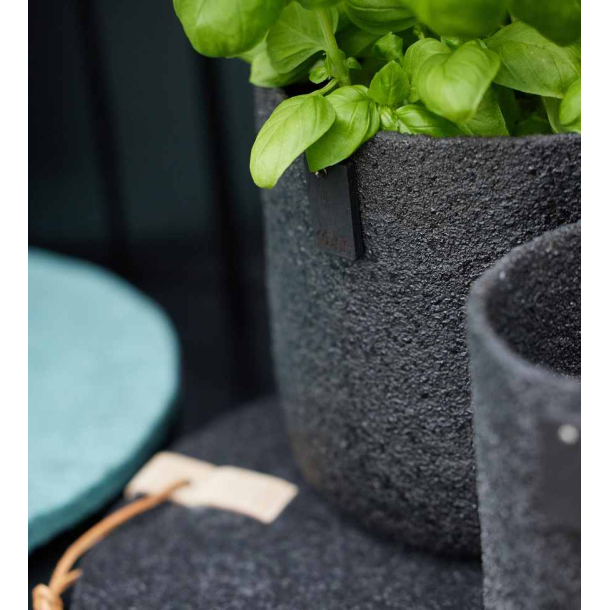 Set of 2 outdoor XL pots - All Nature, black