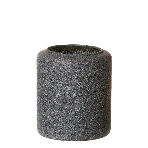 Palma granite vase, Dark Grey