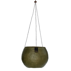 Pulp hanging pots, Burnt Olive