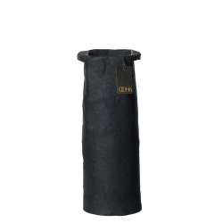 Pulp cylinder vase. Zero Waste, Black