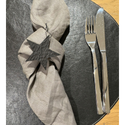 Envelope w/12 pulp Christmas ornaments, Natural