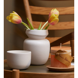 ANIA vase, sand finish, Black