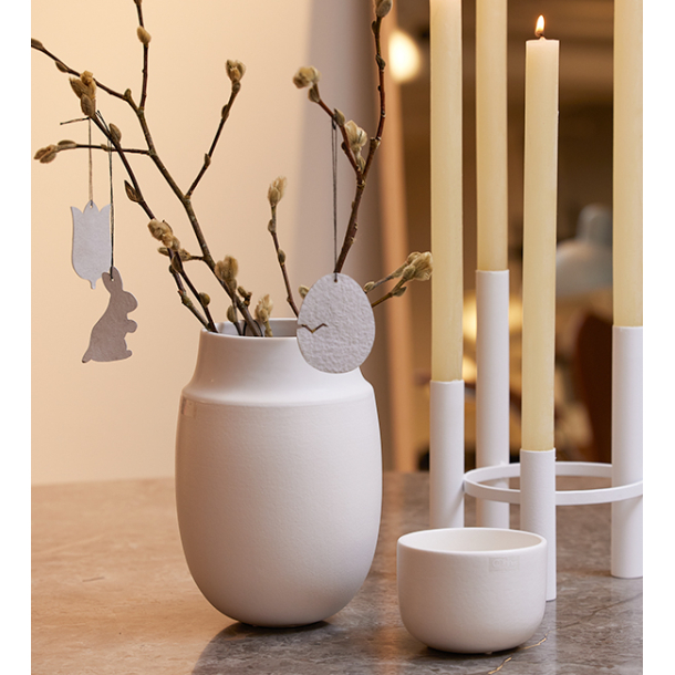 AYA vase med struktur finish, Hvid