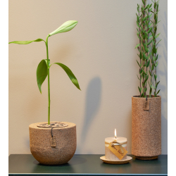 Wood'z pique fleur vase, Light Wood