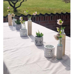 Harlequin Silhouette Glas, fyrfadsstage / vase, Crystal Grey