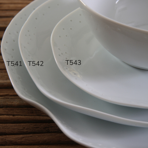 Salat Tallerken, white