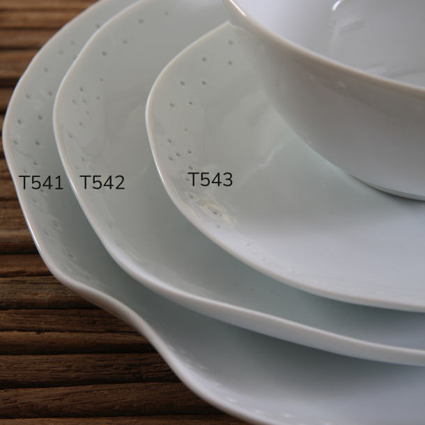 Salat Tallerken, white