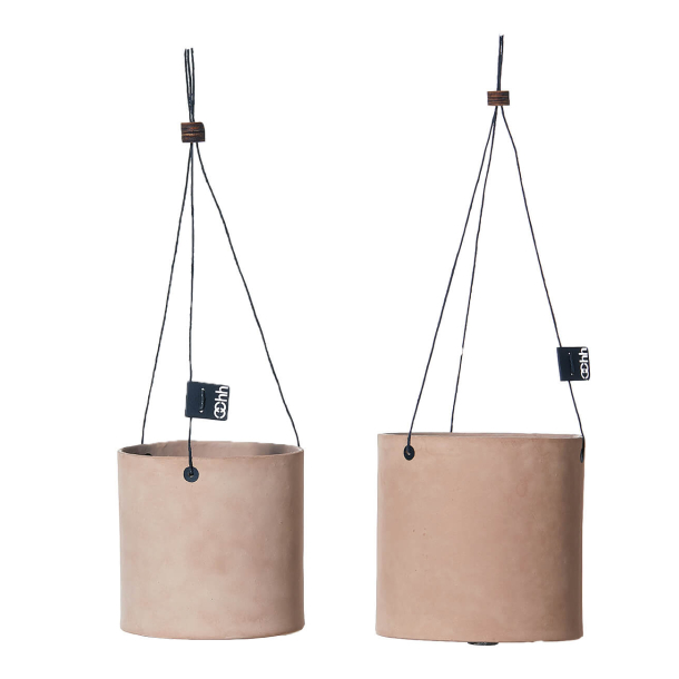 Tokyo Hanging pots, st med 2, Light Brown