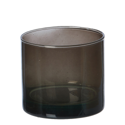 Valencia Glas D13, vase/lysestage, Kaffe