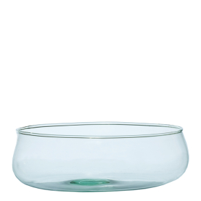 Valencia recycled glass bowl, Clear