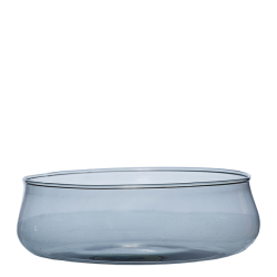 Valencia recycled glass bowl, Mauve Taupe