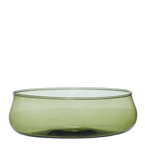Valencia recycled glass bowl, Sage