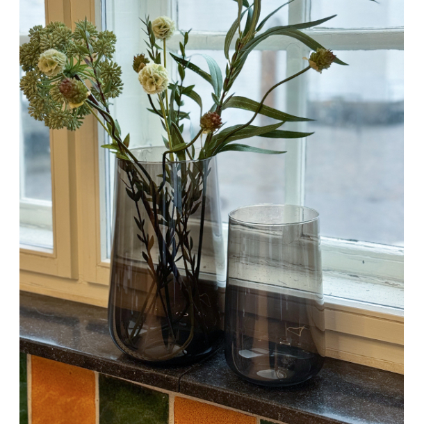 Valencia drop vase, Sort