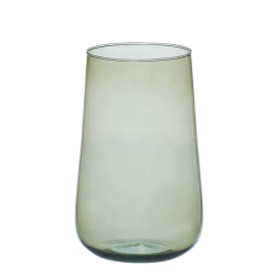 Valencia drop vase i genanvendt glas, Sage