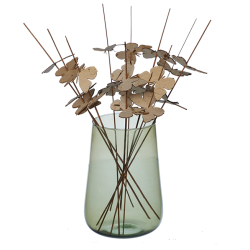 Valencia drop vase i genanvendt glas, Sage