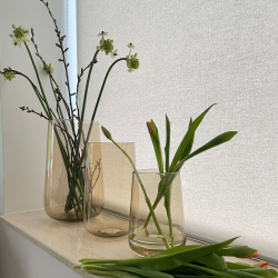 Valencia drop vase, Champagne