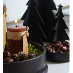 Vienna Pillar candle holder &amp; Tray. White