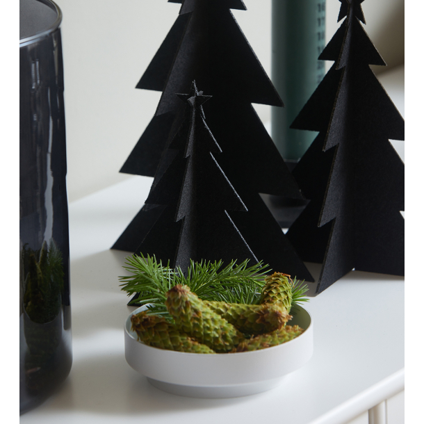 Vienna Pillar candle holder &amp; Tray. White