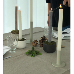 Vienna Taper candle holder, white