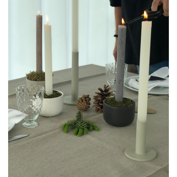 Vienna Taper candle holder, white