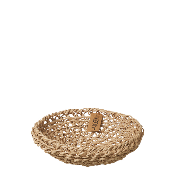 Woven Paper Trays Set of 3, Natural