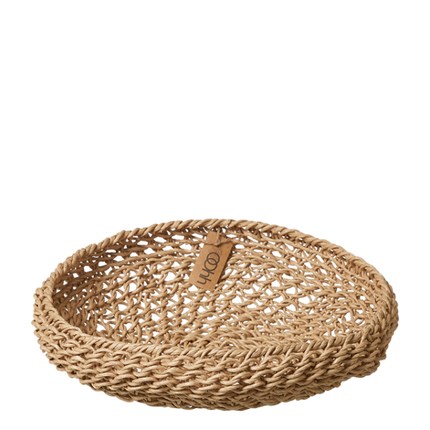 Woven Paper Trays Set of 3, Natural