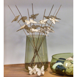 Valencia drop vase i genanvendt glas, Sage