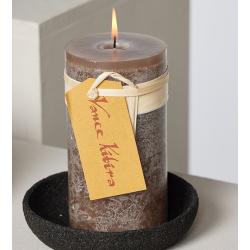 Timber� Pillar Candle, Taupe